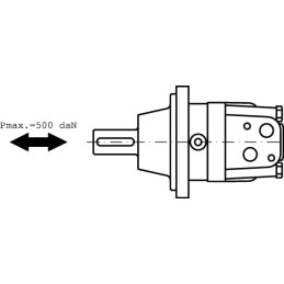 Motor roată, arbore Ø32, cilindric