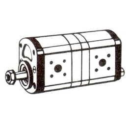 Pompă hidraulică 14+11 cc Bosch Rexroth