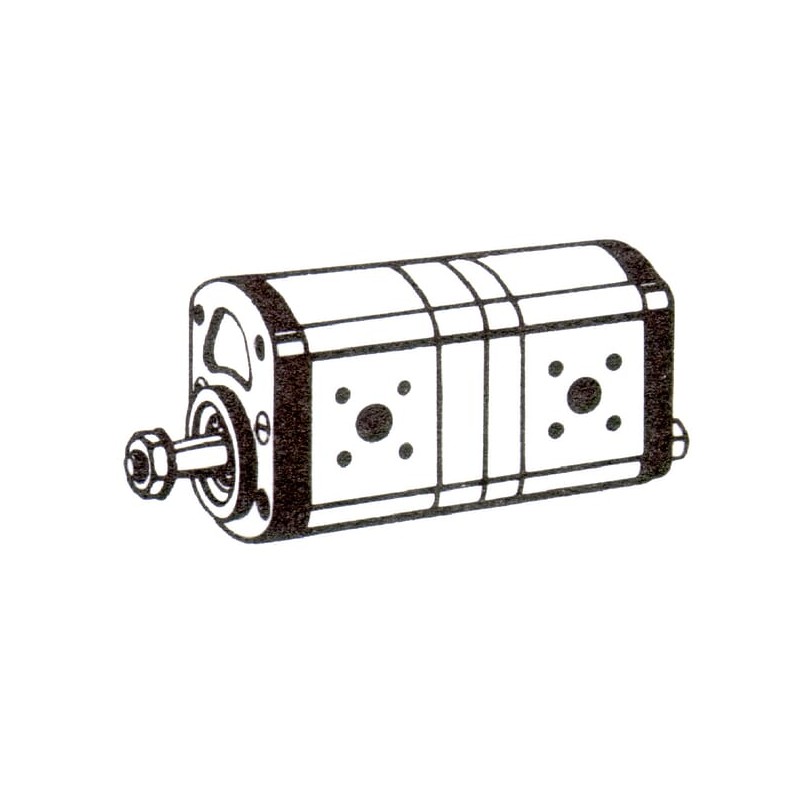 Pompă hidraulică 14+11 cc Bosch Rexroth