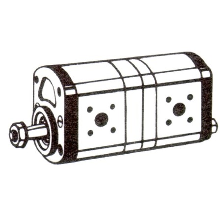 Pompă hidraulică 14+11 cc Bosch Rexroth