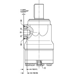 Motor orbital, diametru arbore 35, 4-L