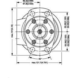 Motor orbital, diametru arbore 35, 4-L