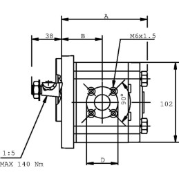 Motoreductor PLM20.20R0-54B2