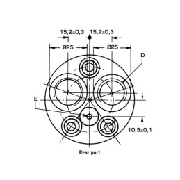 Motor orbital, arbore Ø16 lateral