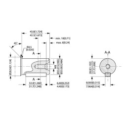 Ax motor orbital, diametru 25, A2