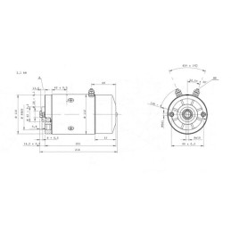 Motor 24V DC 2100W inclusiv releu