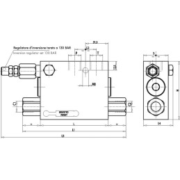 Supapă plug reversibil VRA SE piston 60-80mm