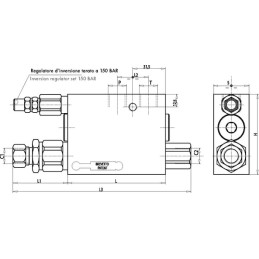 Supapă plug reversibil VRAP DE piston 60-80mm