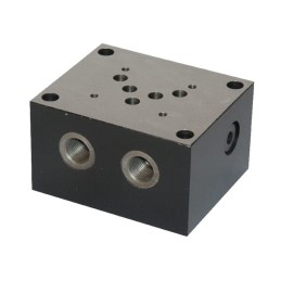 Placă de bază ES 5-B-1/2-LLY racord lateral AB+PT