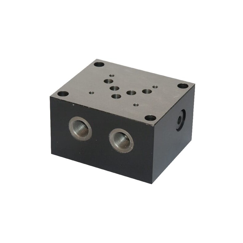 Placă de bază ES 5-B-1/2-LLY racord lateral AB+PT