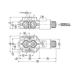 Supapă electromagnetică 6/2 12V DC