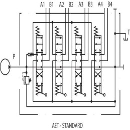 Supapă de control SD18/4-P-4x18-AET