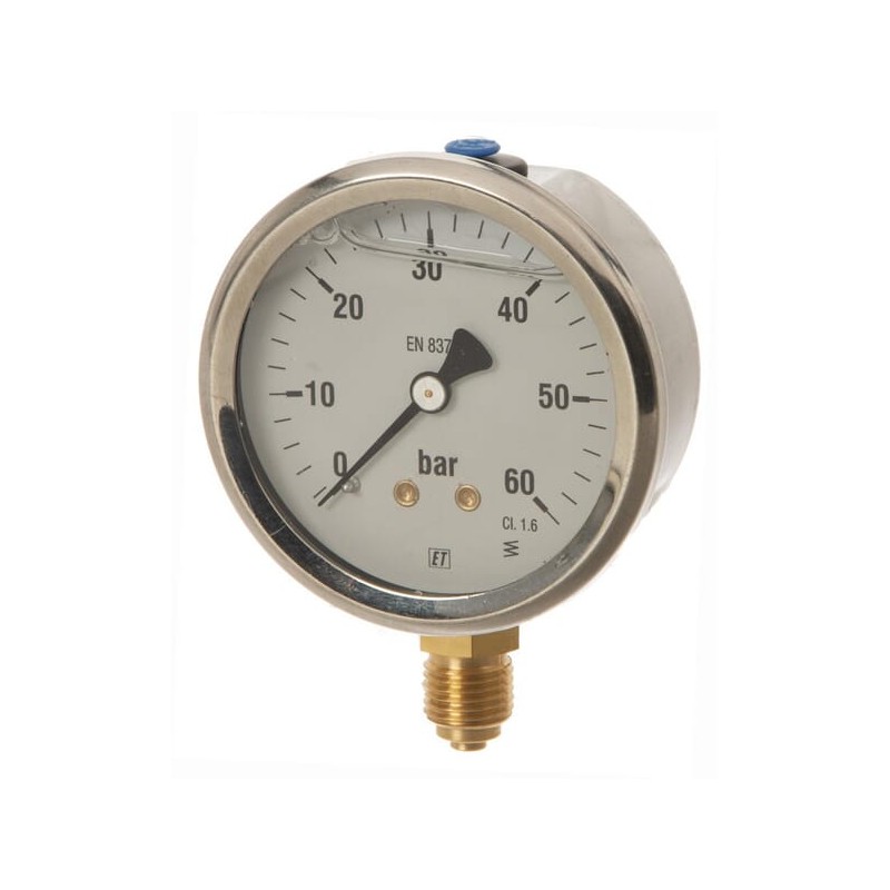 Manometru Ø63 0-60bar ¼" jos