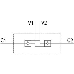 Supapă de retur cu comandă geamănă VBPDE-2, G3/8" - M18 x 1,5 12L