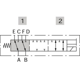 Supapă electromagnetică 6/2 12V DC