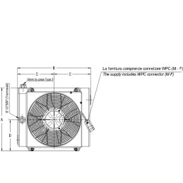 Răcitor de ulei (24 V) 48-60°C MV-1