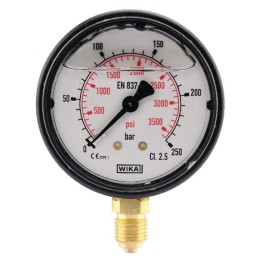 Manometru Ø63 0-250bar ¼" jos