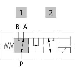 Supapă electromagnetică 3/2 12V DC