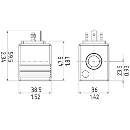 Bobine pentru supapă de admisie 12V c.c. pentru 10088/10140