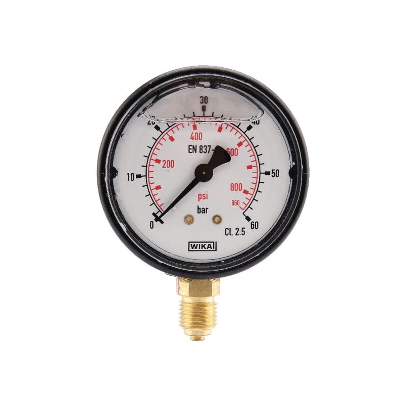 Manometru Ø63 0-60bar ¼" jos