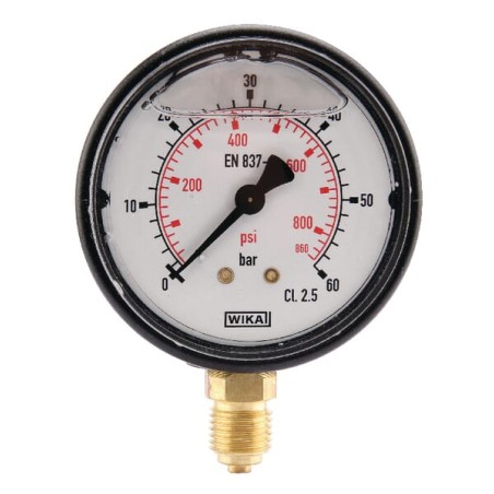 Manometru Ø63 0-60bar ¼" jos