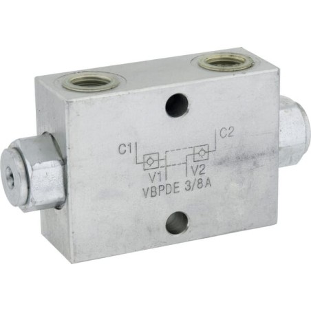 Supapă de retur cu comandă geamănă VBPDE A, G3/8"