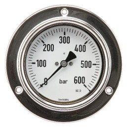 Manometru Ø100 0-600bari 1/2" cu montare pe panou