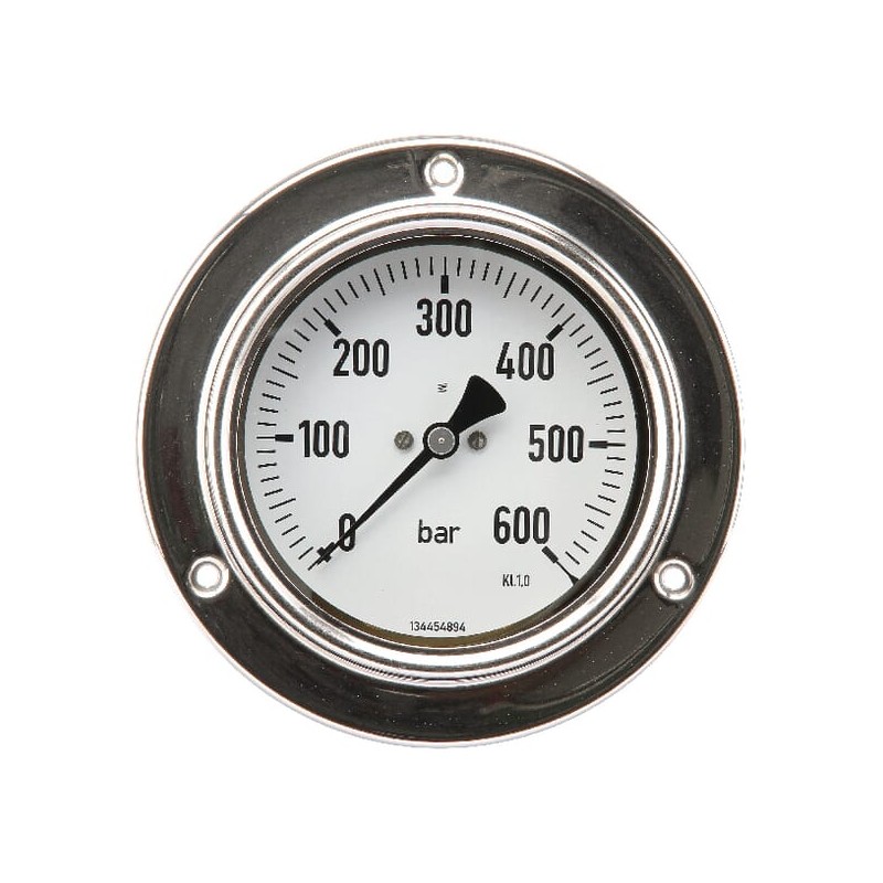 Manometru Ø100 0-600bari 1/2" cu montare pe panou