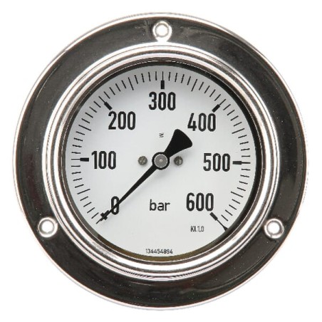 Manometru Ø100 0-600bari 1/2" cu montare pe panou