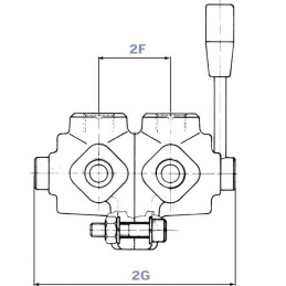 Robinet 6 căi gaură T 3/4 BSP