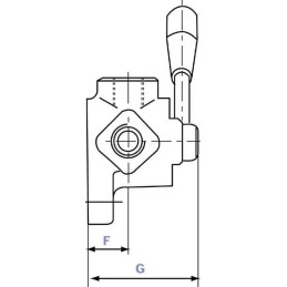 Robinet 6 căi gaură T 3/4 BSP