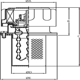 Capac de umplere TA80 cu filtru