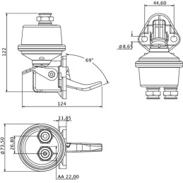 Pompă combustibil potrivită pentru New Holland