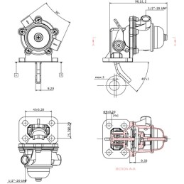 Pompă combustibil potrivită pentru Perkins