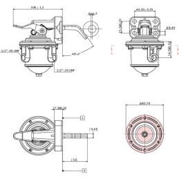 Pompă combustibil potrivită pentru motor Perkins