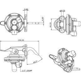 Pompă combustibil potrivită pentru motor Perkins