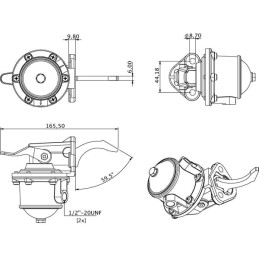 Pompă combustibil potrivită pentru motor Perkins