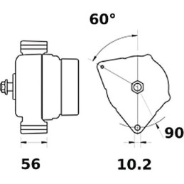 Alternator 14V 150A