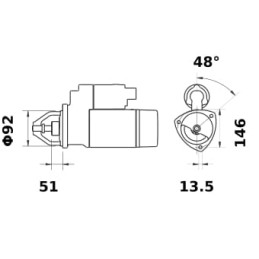 Demaror 12V 4,2kW