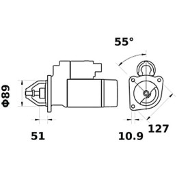 Demaror 12V 4,2kW