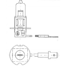 Bec 12V 100W PK22s H3 Rally