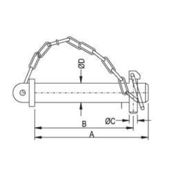 Pin Toplink 25x98mm