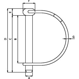 Splint cu clemă 10x70mm