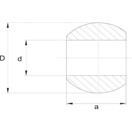 Bilă tirant lateral categoria 4/4 diametru 51/85x57mm Kramp