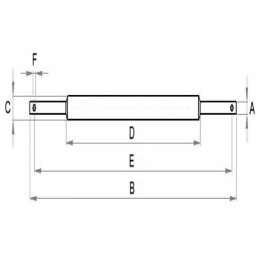 Ax cuplaj inferior 36x45x970mm
