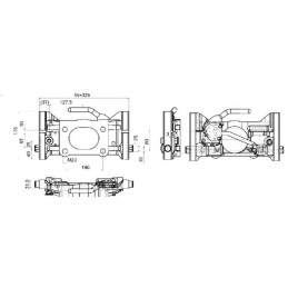 Placă adaptoare 330mm H160