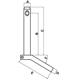 Bolț cu mâner 30x370mm Kramp