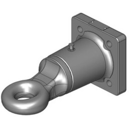 Inel de remorcare cu flanșă rotativ 50mm