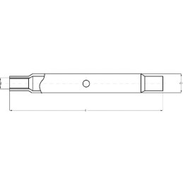 Tub tirant central M36x3 450mm