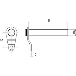 Bolț 40x172mm Kramp